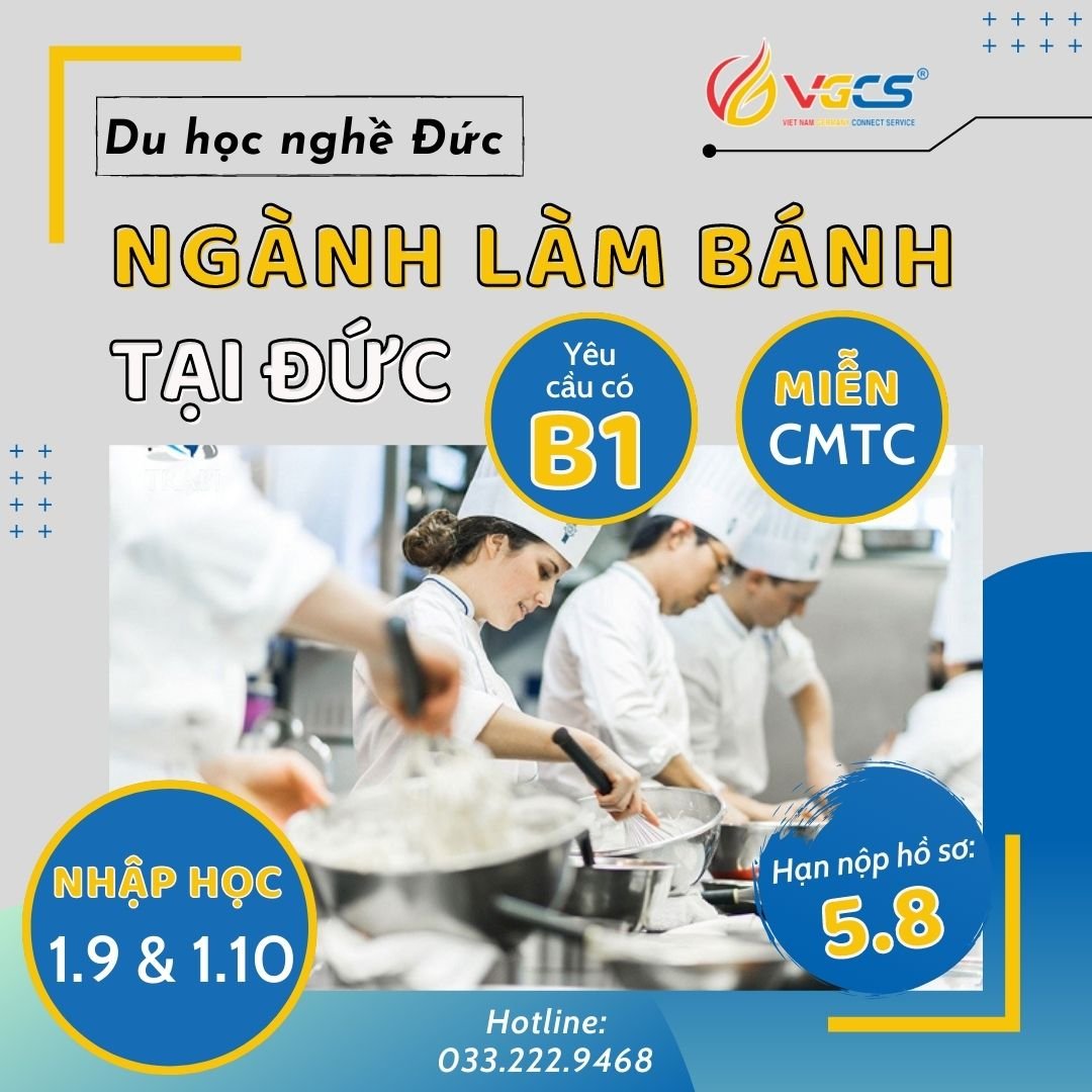 du học nghề làm bánh tại đức